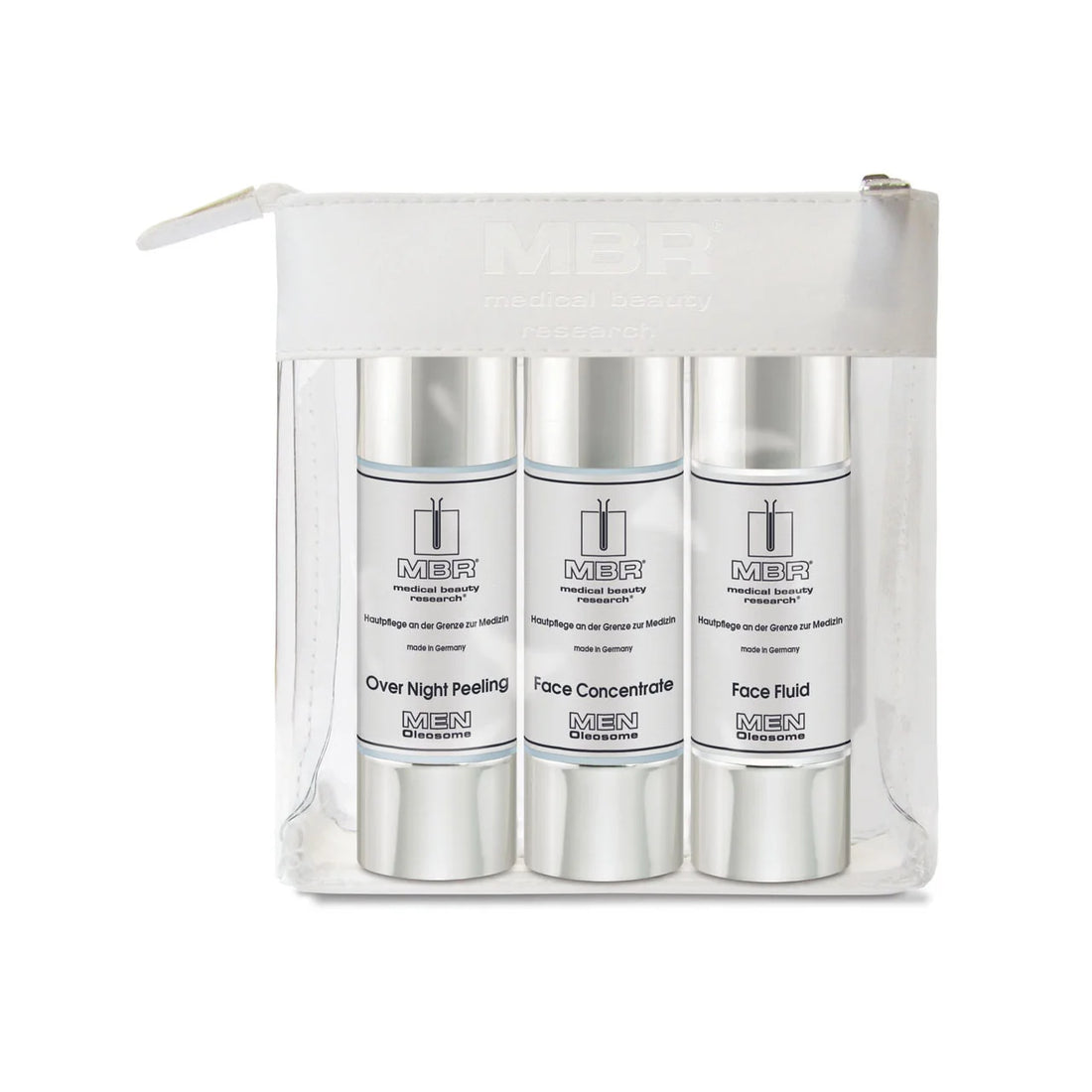 MBR MEN Oleosome Travel Set - Over Night Peeling / Face Concentrate / Face Fluid