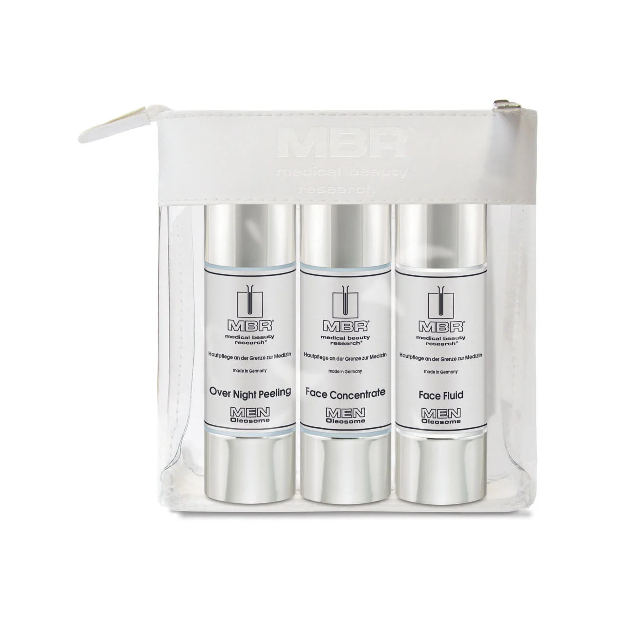 MBR MEN Oleosome Travel Set - Over Night Peeling / Face Concentrate / Face Fluid